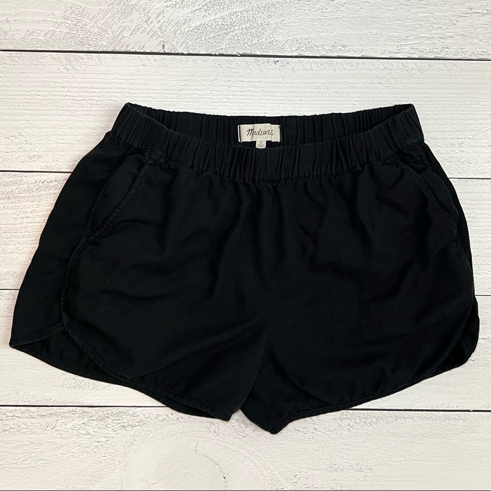 Madewell black pull on shorts Small